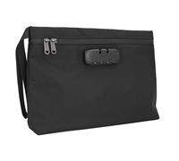 Fdit Borsa Antiodore con Chiusura a Combinazione Borsa Antiodore Contenitore da Viaggio Foderato in Carbone Attivo per Accessori da Viaggio Sicuri (BLACK)
