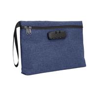 Fdit Borsa Antiodore con Chiusura a Combinazione Borsa Antiodore Contenitore da Viaggio Foderato in Carbone Attivo per Accessori da Viaggio Sicuri (blu scuro)