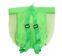 Fdit Borsa da Spiaggia in Rete per Giocattoli per Bambini - Borsa Extra Large con Tracolla - Perfetta per Riporre Giocattoli, Snack e Attrezzatura da Bagno Perfetta per la Spiaggia e i Viaggi (GREEN)