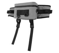 Fdit Borsa per la Vita da Pesca Regolabile, Pacchetto di Attrezzatura Impermeabile del Supporto per Asta Grande capacità di Escursioni, Ciclismo, Arrampicata (GRAY)