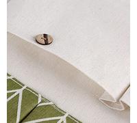 Fdit Borsa Portaoggetti in Cotone e Lino con 7 Tasche, Portaoggetti da Appendere Alla Parete, con Asta in Legno, per Camera da Letto, Soggiorno, Ufficio, Bagno (GREEN)