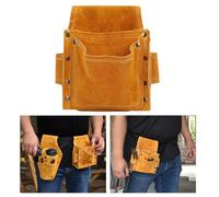 Fdit Borsa Portaoggetti Indossabile in Vita per Attrezzi con Rinforzo Rivetto per Decorazione Interna, 7,1 X 2,8 X 5,5,1 Pollici