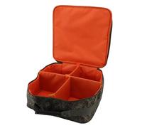 Fdit Borsa Portaoggetti Portatile per Attrezzatura da Pesca con Imbottitura Protettiva e Scomparti Regolabili per il Trasporto Sicuro Dell'attrezzatura (Mimetica da pesca)