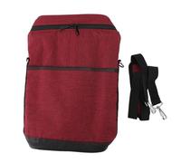 Fdit Borsa termica per 2 bottiglie di vino, a tenuta stagna, imbottita, borsa da viaggio per vino, portatile, per viaggi, picnic, spiaggia, Rosso, Organizer per borse