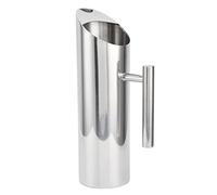 Fdit Brocca in Acciaio Inossidabile, Brocca per Acqua e Caffè in Metallo 304 con Manico Ergonomico, Brocca da caffè di Grande Capacità per Bevande Fredde e Succhi (Dritto 1,5 litri)