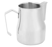 Fdit Brocca per caffè Latte Art in Acciaio Inossidabile, Design Ergonomico, Tazza per Schiuma di Latte Resistente per la Casa e la Caffetteria, Argento (750ml)