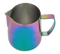 Fdit Brocca per Schiumare la Tazza per Schiumare il Latte in Acciaio Inossidabile con Manico Ergonomico e Beccuccio Liscio per la Preparazione del caffè Latte Art (600 ml)