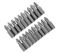 Fdit Cacciavite elettrico - Set 20 x Ph2 bit di cacciavite elettrico con magnete forte, progettato da professionisti per i lavoratori della costruzione