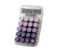 Fdit Calcolatrice per Studenti con Pulsanti Grandi e Display a Grande Schermo, Calcolatrice da Tavolo a 10 Cifre con Numeri Chiari, Facile da Usare per i Compiti di Matematica a (PURPLE)