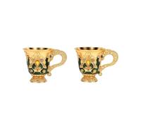 Fdit Calice Medievale Vintage, 2 Pezzi in Metallo con Accenti di per Feste