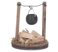 Fdit Caminetto in Legno in Miniatura per Casa delle Bambole Decorazione Fatta a Mano per Stufa per Casa delle Bambole per Fai da Te e Collezionisti