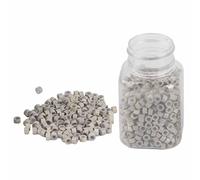 Fdit Capelli in Silicone Sarring Comodi 1000 Pezzi/bottiglia 5 Mm Anello di Alimentazione per Estensione dei Capelli Semplici Strumenti di Installazione Perline per Estensione per il Massimo (Beige