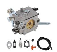 Fdit Carburatore per Decespugliatore FS48 FS52 FS66 FS81, Kit Ricambio 4126 120 0600 con Tubo Carburante e Candela