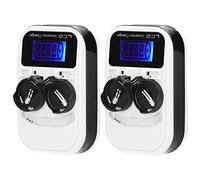 Fdit Caricabatterie a Bottone LCD da 2 Pezzi, Ricaricabile LIR2016 LIR2025 LIR2032 ML2016 ML2025 ML2032 CR2032, con Ampio Ingresso di Tensione CC 4,2 V, per Prestazioni Stabili e