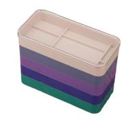 Fdit Casella di Archiviazione AccessOires Organizzatore di Parti di Orologio a 5 Strati per Appassionati di Perle e Collezionisti di Orologi Materiale Plastico Premium (Girare)