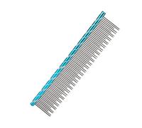 Fdit Cat Inossidabile Acciaio -pettine di Cura per i Capelli da Compagnia per la Depilazione Sostenibilmente Comoda della Tazza Marton (BLUE)