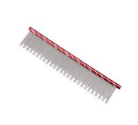 Fdit Cat Inossidabile Acciaio -pettine di Cura per i Capelli da Compagnia per la Depilazione Sostenibilmente Comoda della Tazza Marton (rosso)