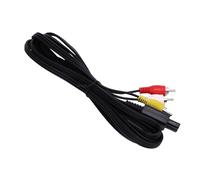 Fdit Cavo Composito AV per Uscita e Video Nitida, Materiale PVC Resistente, Progettato per Famicom, SNES, N64 e, 1 Cavo
