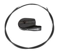 Fdit Cavo dell'acceleratore e Interruttore di Controllo universali per tagliaerba, per Macchine da Giardino, Kit per tagliaerba Elettrico a Benzina, Tosaerba, Cavo di Circa 165 cm Nero