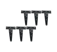 Fdit Cerniere per Capannoni con Cinturino a T da 6 Pezzi da 5 Pollici Cerniere per Cancelli per Porte di Fienili in Ferro Zincato per Porte con Cuscinetti a Fessura, Design Stabile, Adatte per di