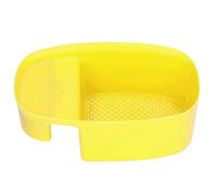Fdit Cestello di Scarico per Lavello, Scolapasta per Lavello da in Materiale PP per la Separazione del Bagnato Asciutto 21x13,5 Cm Filtro Multifunzione e Cestello Portaoggetti per (YELLOW)