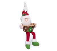 Fdit Cesto di Stoccaggio delle Caramelle di Natale, Ciotola di Caramelle di Natale per la Frutta Pannelli per Biscotti di Pan di Cestino per Decorazioni da Banco per le Vacanze per (3#)