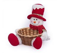 Fdit Cesto di Stoccaggio delle Caramelle di Natale, Ciotola di Caramelle di Natale per la Frutta Pannelli per Biscotti di Pan di Cestino per Decorazioni da Banco per le Vacanze per (2#)