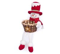 Fdit Cesto di Stoccaggio delle Caramelle di Natale, Ciotola di Caramelle di Natale per la Frutta Pannelli per Biscotti di Pan di Cestino per Decorazioni da Banco per le Vacanze per (4#)
