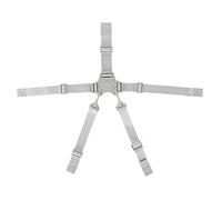 Fdit Cinghie per Seggiolone, Imbracatura Regolabile a 5 Punti Cintura di Sicurezza per Bambini con Fibbia per Passeggino e Sala da Pranzo per Bambini (Cinturino a 5 punti con bottone grigio)