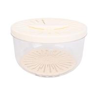 Fdit Ciotola di Lavaggio Fruttata con Filtro Spesso e Copertura di Drenaggio Pulizia di Cottura Efficace per Animali Domestici e Verdure per Animali Domestici, Materiale PP (WHITE)