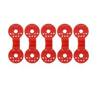 Fdit Clamp/Holder per Telo Ombreggiante Pratiche Clamp/Holder di Fissaggio Trattate con Raggi per Reti per Uccelli, Telo Ombreggiante da Giardinaggio, 50 Pezzi (rosso)