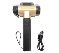 Fdit Cleaner Griglie Elettrico Rotante, Strumento Barbecue Ricaricabile con Cordone con Luce a Rulli in Acciaio Inossidabile da 350 Rpm (BLACK)