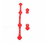 Fdit Clip in Silicone per Friggitrice Clip per Friggitrice con Fibbia in Silicone Accessorio Antiaderente con Supporto Sicuro per Cucinare Cottura Al Forno di Casa Ristorante (rosso)
