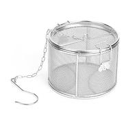 Fdit Colino da tè in Acciaio Inossidabile con Cestello in Rete, Infusore Multifunzionale per tè in Foglie e Condimenti da per Pentole e Padelle (14 x 10 cm)