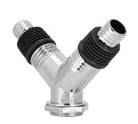 Fdit Connettore Universale per Tubo a Y, Adattatore di Scarico a Pavimento Multi Diametro per Lavatrice, Bagno con Tenuta All'acqua, Design Antiodore (Connettore a doppio uso tipo Y)