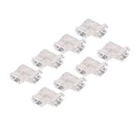 Fdit Connettori Adattatori LED a Forma di L, Trasparenti, Connessione Stabile, Installazione Semplice per Strisce Luminose LED COB da 10 Mm, 8 Pezzi