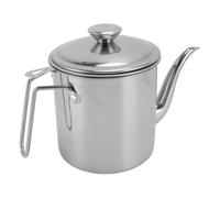 Fdit Contenitore per Grasso in Acciaio Inossidabile da 1,4 Litri, con Filtro per la Conservazione Dell'olio di Frittura, Conservazione Dell'olio da con Coperchio per la Domestica