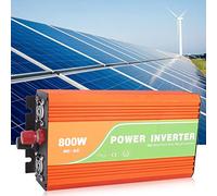 Fdit Convertitore di Potenza Durevole con Inverter a Onda Sinusoidale Pura Ad Alta Frequenza da 800 W per Elettrodomestici 220 V in Alluminio (12V)