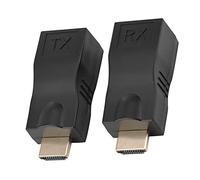 Fdit Convertitore per Estensione del Cavo di Rete da 30m da a RJ45, Supporto 3D, Adatto Alle Configurazioni della Sala Conferenze