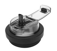 Fdit Coperchio di Paglia di Ricambio Flip per Bicchiere da 40 Once, Copertura Silicone a Doppia Bevanda a Prova di Fuoriuscita con Paglia per la Palestra di Viaggio e Uso Quotidiano (Black)