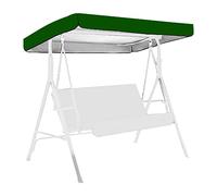 Fdit Coperchio Superiore per Sedia a Schiera da Patio, Ricambio Esterno Sostituzione in Poliestere da 190t con Rivestimento in Argento per Terrazza da Giardino con Protezione da (GREEN)