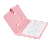 Fdit Copertina della Tastiera Universale con il Supporto per Rustic Robust Designer -Phone (PINK)