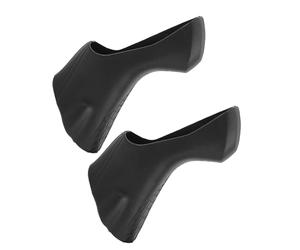 Fdit Copertina per Protezione per Leva del Freno Bici da 2 Pezzi per Bici da Corsa ST-R7000/8000, Non Slip per Guida Comoda (BLACK)