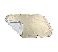 Fdit Copertura Esterna Impermeabile a Baldacchino Altalena per Oscillazione da Giardino, Sostituto della Sostanza Oxford con Rivestimento in Argento 600D, Prevenzione per Estate, Tetto (Beige)