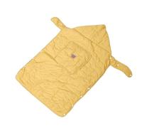 Fdit Copri, Coperta Fasciatoio Convertibile con Tasche Multiuso e Interno in Morbido Pile Misto Poliestere per Seggiolino Auto (Giallo con motivo a orso)