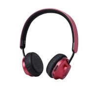 Fdit Cuffie Bluetooth Wireless Sopra L'orecchio Design Pieghevole in Metallo Spazzolato con Luce Respiratoria e Microfono Incorporato per i Viaggi (rosso)