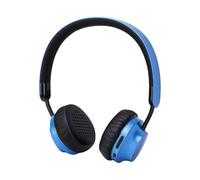 Fdit Cuffie Bluetooth Wireless Sopra L'orecchio Design Pieghevole in Metallo Spazzolato con Luce Respiratoria e Microfono Incorporato per i Viaggi (BLUE)