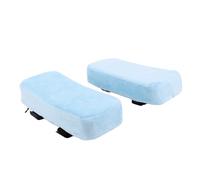 Fdit Cuscini per Braccioli per Sedia da Ufficio in Memory Foam Cuscino Morbido e Confortevole per Sedia da Scrivania da Gioco 25x10x5 Cm 2 unità (BLUE)