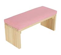 Fdit Cuscino a Mano per Chiodo Art in Pelle Morbida, Braccio di Legno per Cuscini a Riposo, Comoda Esperienza di cure, Design Elegante, Uso Domestico e Officine per Unghie (PINK)