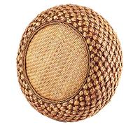 Fdit Cuscino da Tatami Rotondo Pieno di Spugna Facile da Salotto Balcone, Colore del Cuscino Giapponese